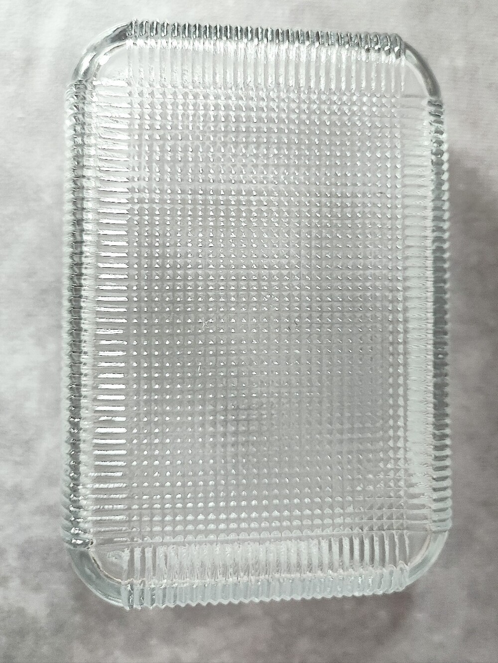 Crate & Barrel Clear Glass Covered Butter Dish with Cow Lid Holds 4 Sticks CHIP - Picture 5 of 9